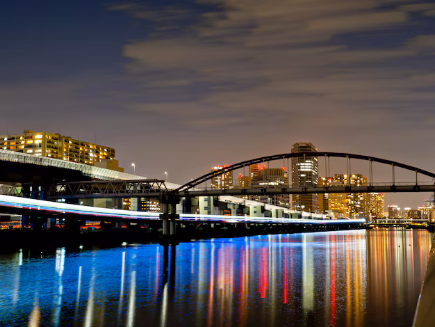 Clearwater Florida bridge at night, Murray Translating Services office location